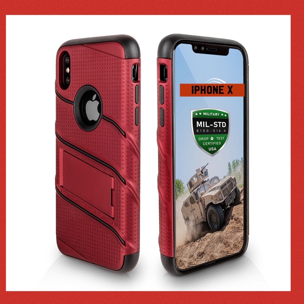 iPhone X Heavy Duty Rugged Kickstand Holster Combo